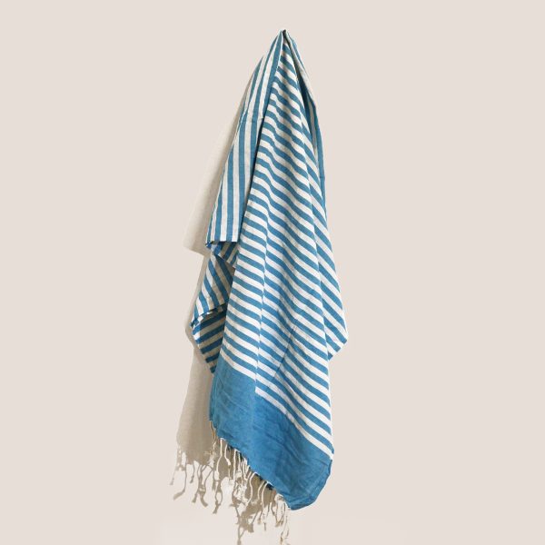 Cotton Pario Throw - 100x180 cm - Sky Blue - Image 2