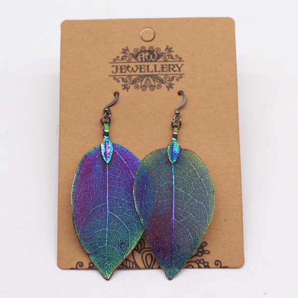 Earrings - Bravery Leaf - Multicoloured - Image 2