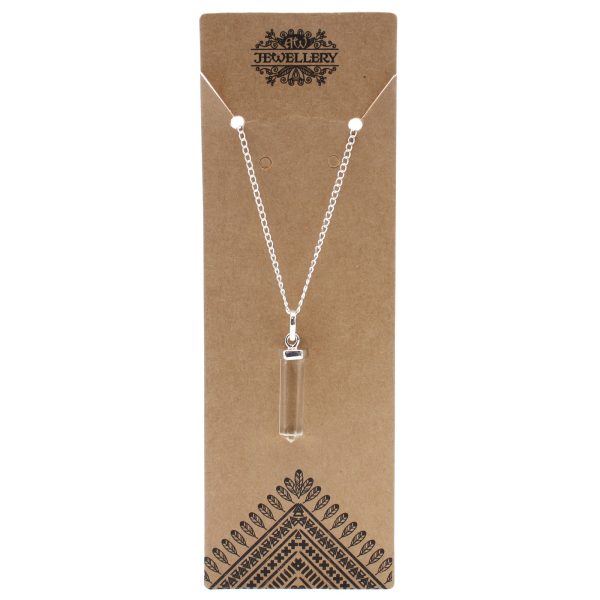 Gemstone Classic Point Pendant - Rock Quartz - Image 2