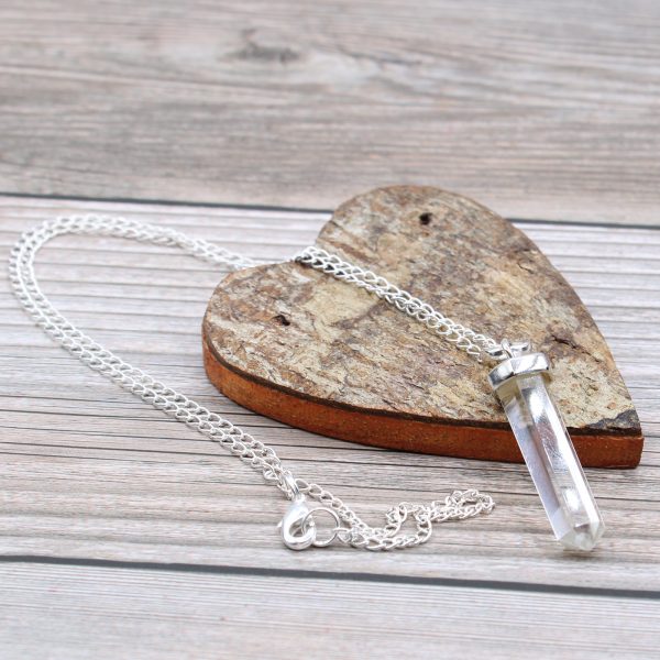 Gemstone Classic Point Pendant - Rock Quartz - Image 4
