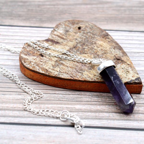 Gemstone Classic Point Pendant - Amethyst - Image 4