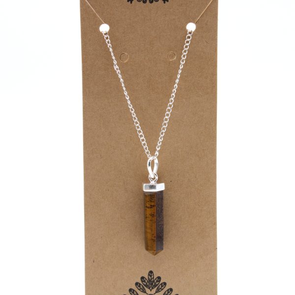 Gemstone Classic Point Pendant - Tiger Eye - Image 3