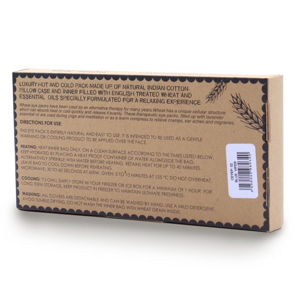 Lavender Natural Cotton and Juco Eye Pillow in Gift Box - Blue Viper - Image 2