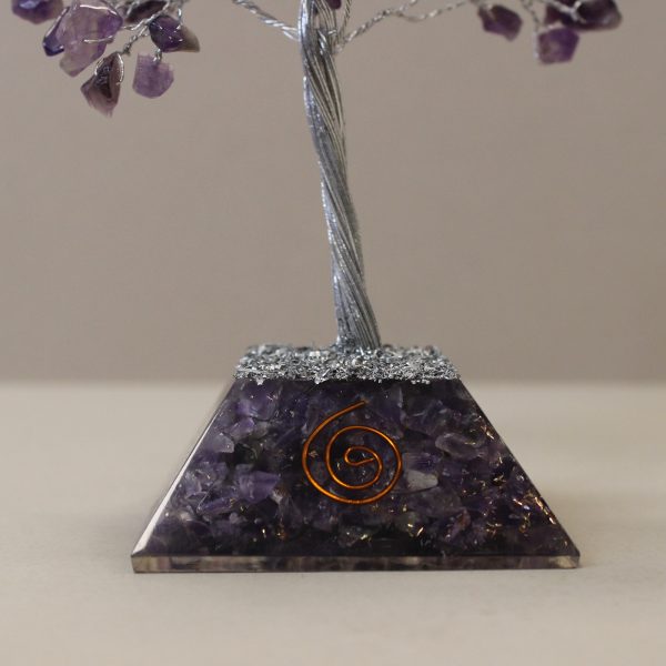 Gemstone Tree with Organite Base - 160 Stone - Amethyst - Image 3