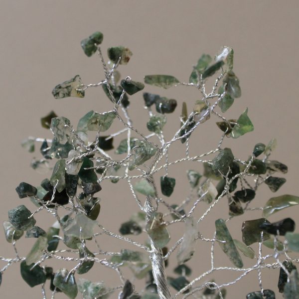 Gemstone Tree with Organite Base - 160 Stone - Moss Agate - Image 2