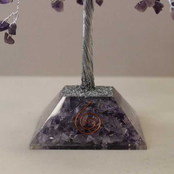 Gemstone Tree with Organite Base - 320 Stone - Amethyst - Image 2