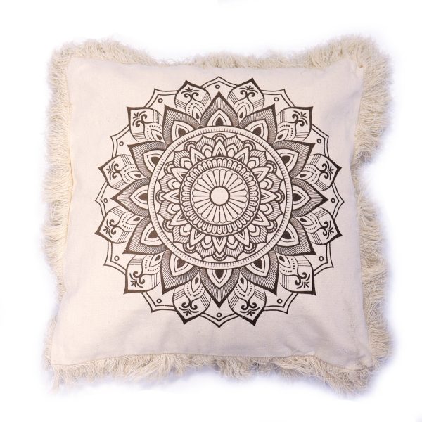 Lotus Mandala  Cushion Cover - 60x60cm - bronze - Image 3