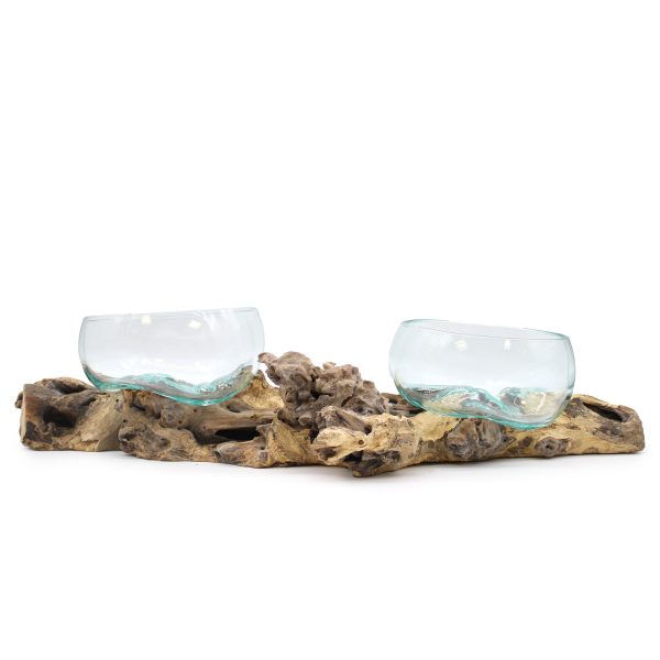 Molton Glass on XLarge Double Stand - 70cm - Image 3