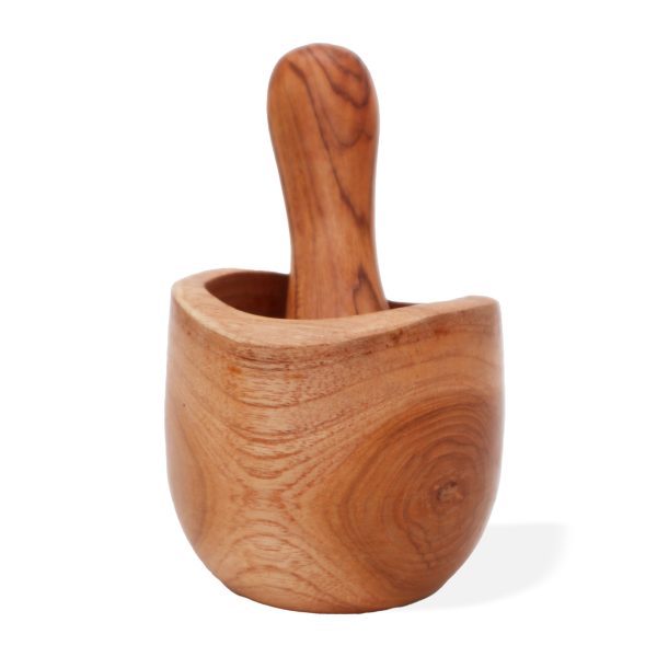 Ergo Teak Pestal & Morter Small - Image 2