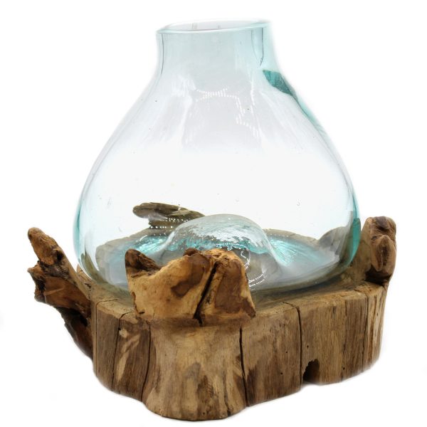 Molten Glass Large Fish Tank 3.7 litre (with light cavity)- 30cm - Image 2