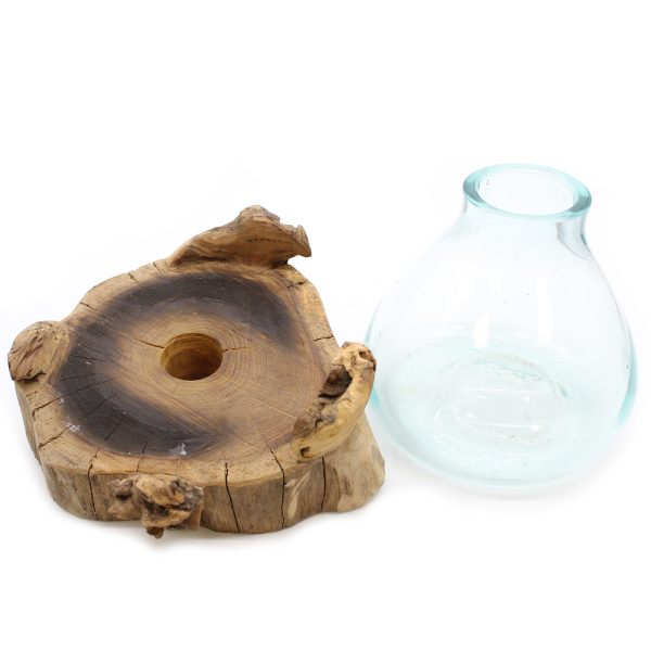 Molten Glass Large Fish Tank 3.7 litre (with light cavity)- 30cm - Image 3