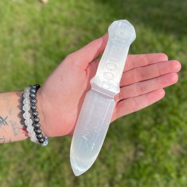 Selenite Ritual Knife - Chakra - Image 4