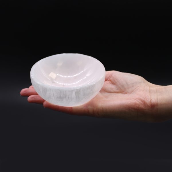 Selenite Round Bowl - 10cm - Image 4