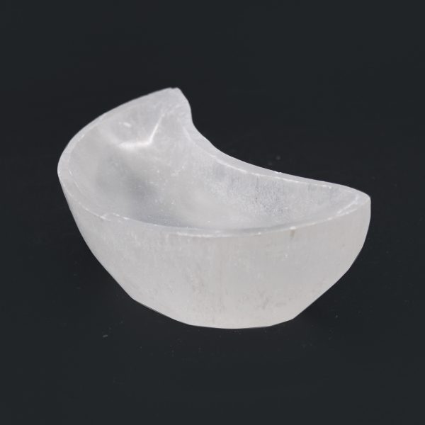 Selenite Moon Bowl - 10cm - Image 3