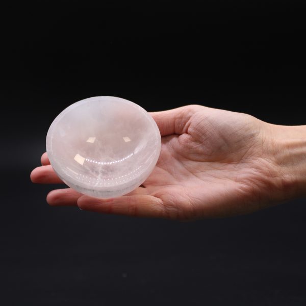 Selenite Round Bowl - 8cm - Image 4