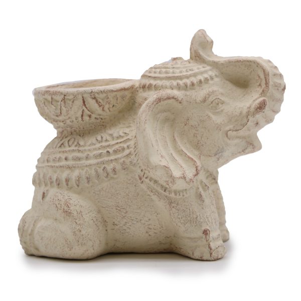Elephant Incense & Candle Holder (cream) - Image 3