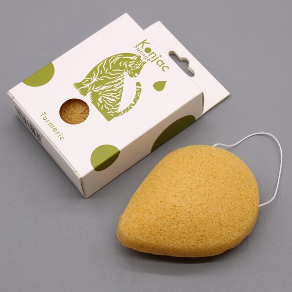 Teardrop Konjac Sponge - Turmeric - Anti-wrinkle - Image 2