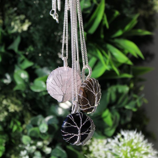 Tree of Life Gemstone Necklace - Opalite - Image 2