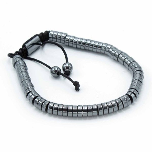 Magnetic Hematite Shamballa Bracelet -  Circles - Image 2