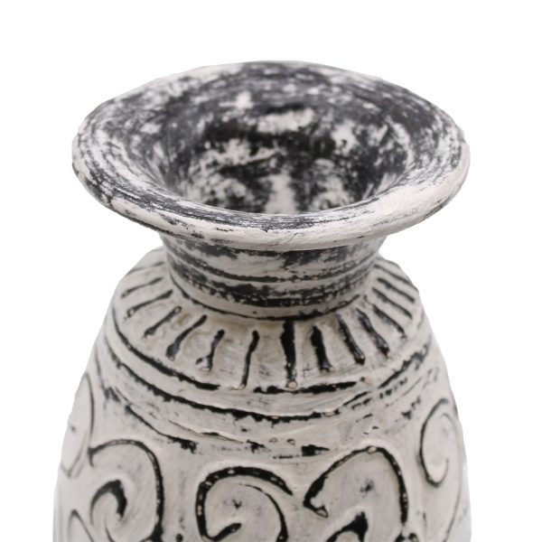 Swirls Shaped Vase - Cream - Image 3