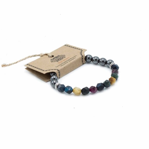 Faceted Gemstone Bracelet - Magnetic Rainbow - Image 2