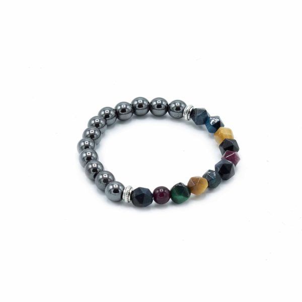 Faceted Gemstone Bracelet - Magnetic Rainbow - Image 3