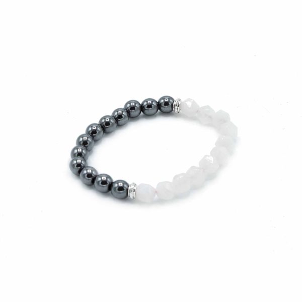 Faceted Gemstone Bracelet - Magnetc Rose Quatz - Image 3