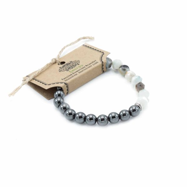 Faceted Gemstone Bracelet - Magnetic Mountain Jade - Image 2