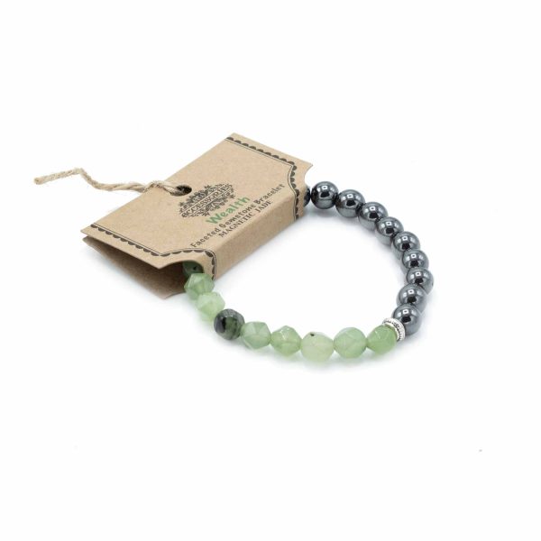 Faceted Gemstone Bracelet - Magnetic Jade - Image 3