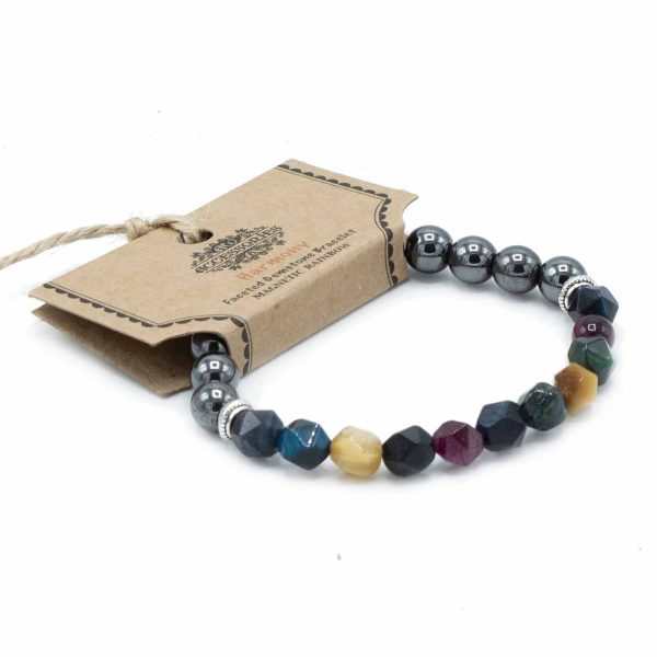 Faceted Gemstone Bracelet - Magnetic Rainbow - Image 4