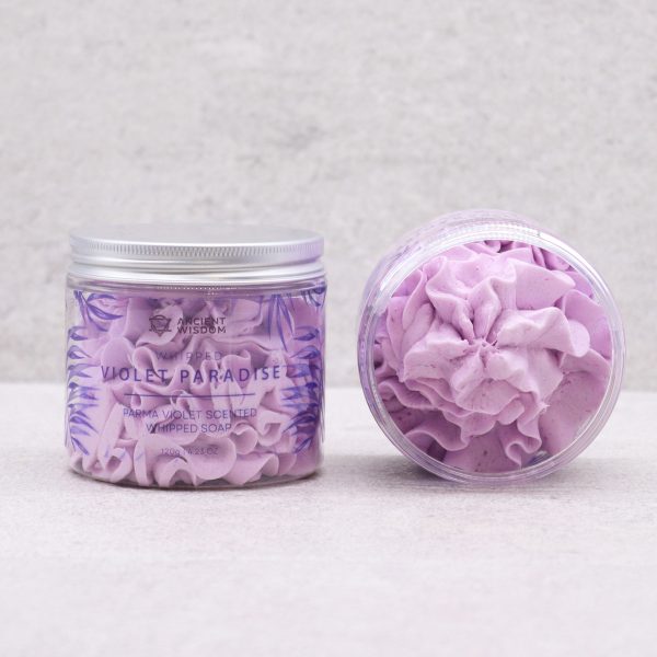 Parma Violet Whipped Soap 120g - Image 2