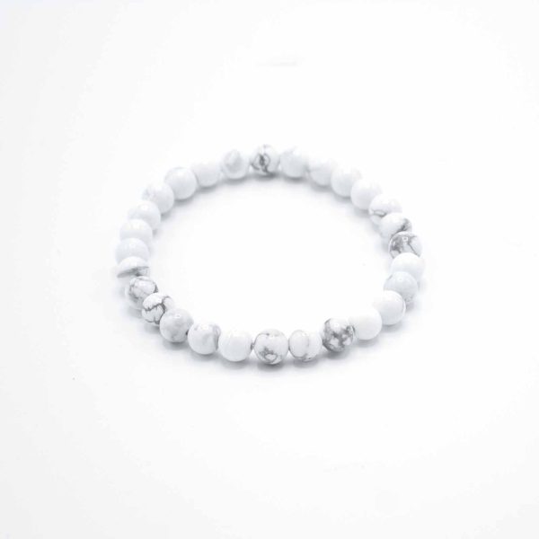 Gemstone Manifestation Bracelet - White Jasper - Peace - Image 2