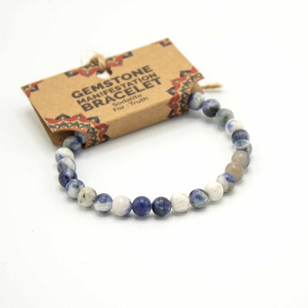 Gemstone Manifestation Bracelet - Sodalite - Truth - Image 2