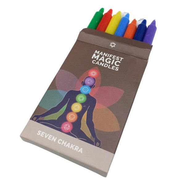 Seven Charkra Manifest Candles (pack of 7) - Image 2