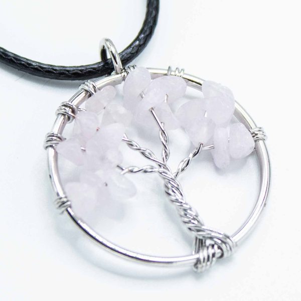 Tree of Life Pendant - Rose Quartz - Image 4