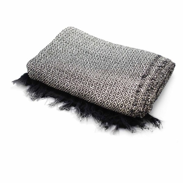 Boho Comfort Throws - 125x150cm - Charcoal - Image 4