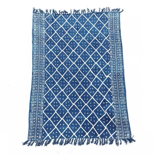 Handmade Indigo Throw - 170x120cm - Midnight Heerak - Image 2