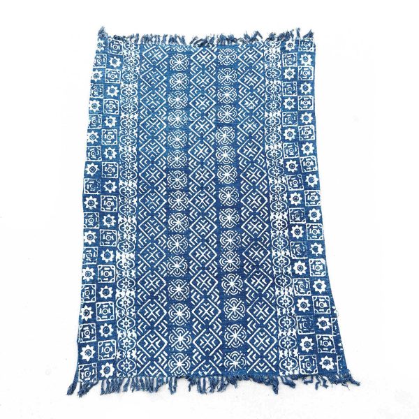 Handmade Indigo Throw - 170x120cm - Desi Stripes - Image 2