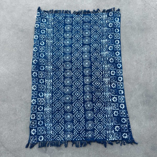Handmade Indigo Throw - 170x120cm - Desi Stripes - Image 4