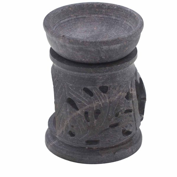 Small Soapstone Oil Burner 8cm - Om - Image 4