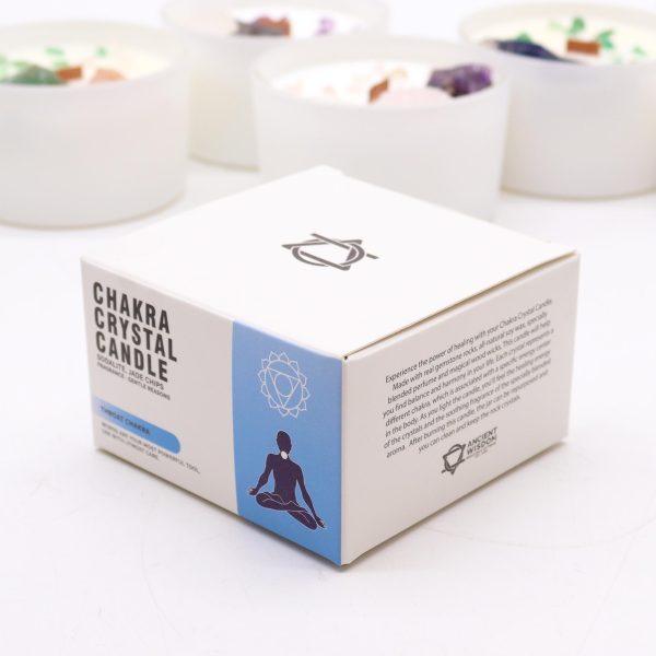 Chakra Crystal Candles - Throat Chakra - Image 3