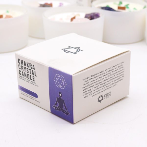 Chakra Crystal Candles - Third Eye Chakra - Image 3