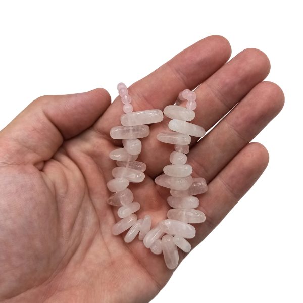 Longstone Gem Necklace - Rose Quartz - Image 4