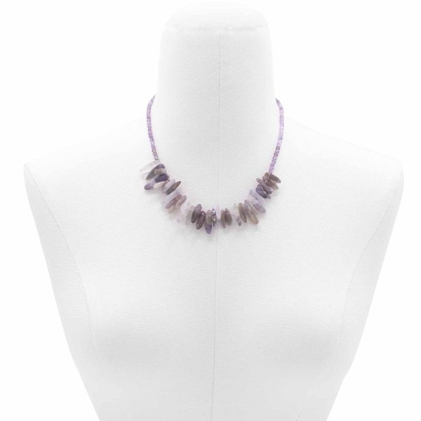 Longstone Gem Necklace - Amethyst - Image 2
