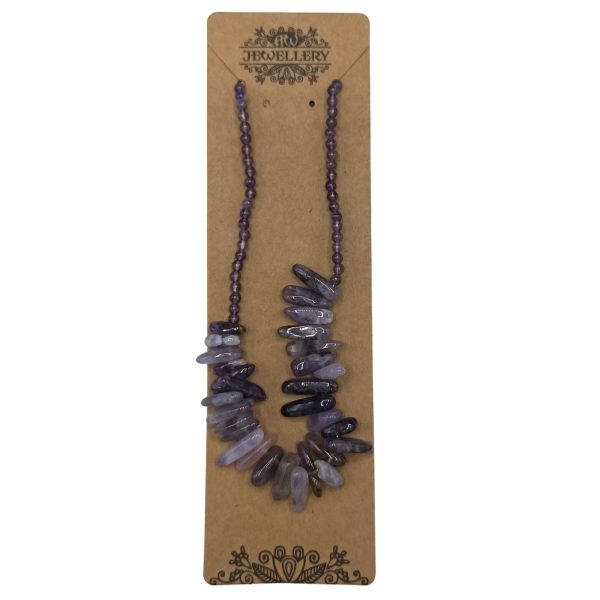 Longstone Gem Necklace - Amethyst - Image 3