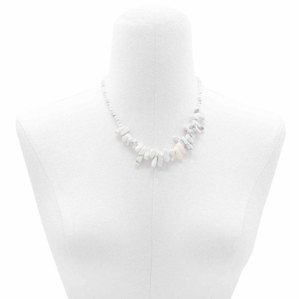 Longstone Gem Necklace - White Jasper - Image 3
