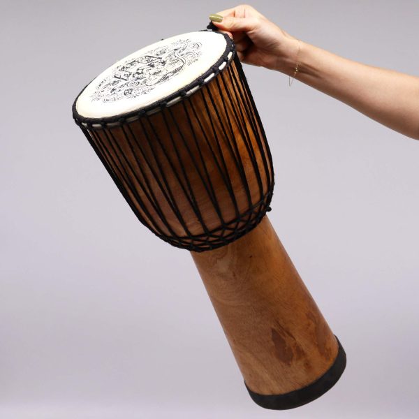Hamsa Wide Top Djembe Drum - 22cm - Image 4