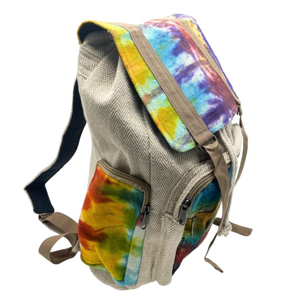 Tiedye Hemp Large Square Backpack - Image 2