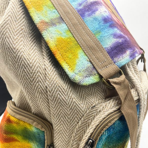 Tiedye Hemp Large Square Backpack - Image 4