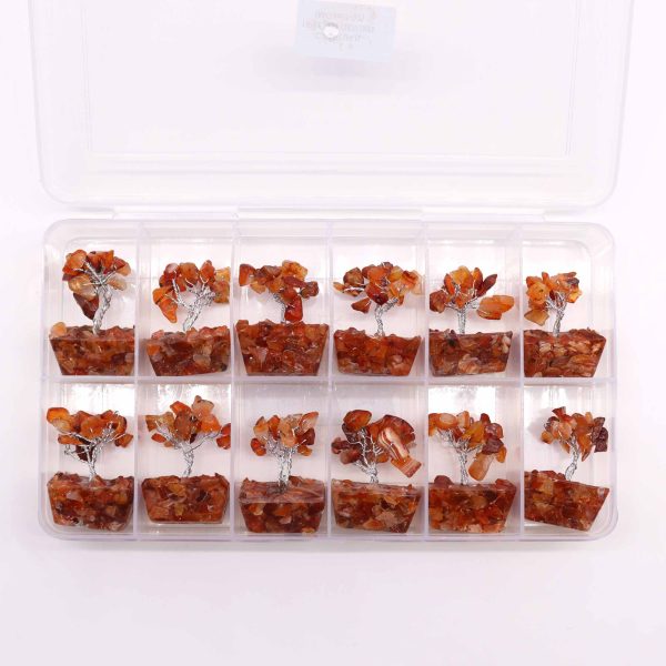 Mini Gemstone Tree On Orgonite Base - Carnelian (15 stones) - Image 4